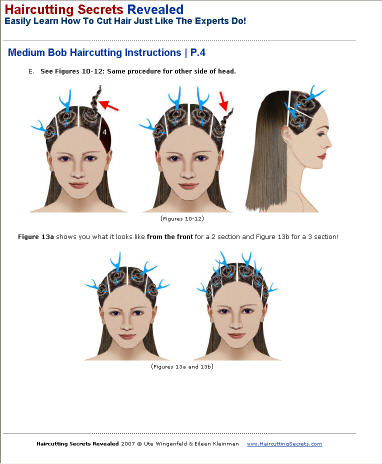medium bob hair style cutting instructions 