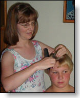 Nadine's cutting Hair at home Testimonial